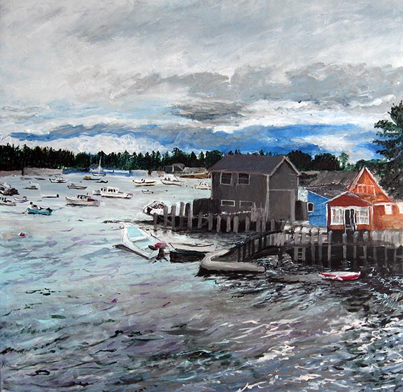 Cloudy Day, Vinalhaven ME by Jane Sherrill